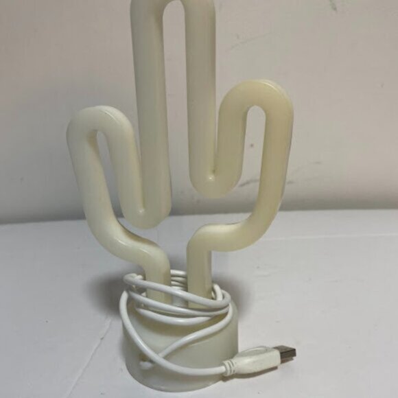 USB LED Neon Cactus Table Lamp – Small - Picture 4 of 9